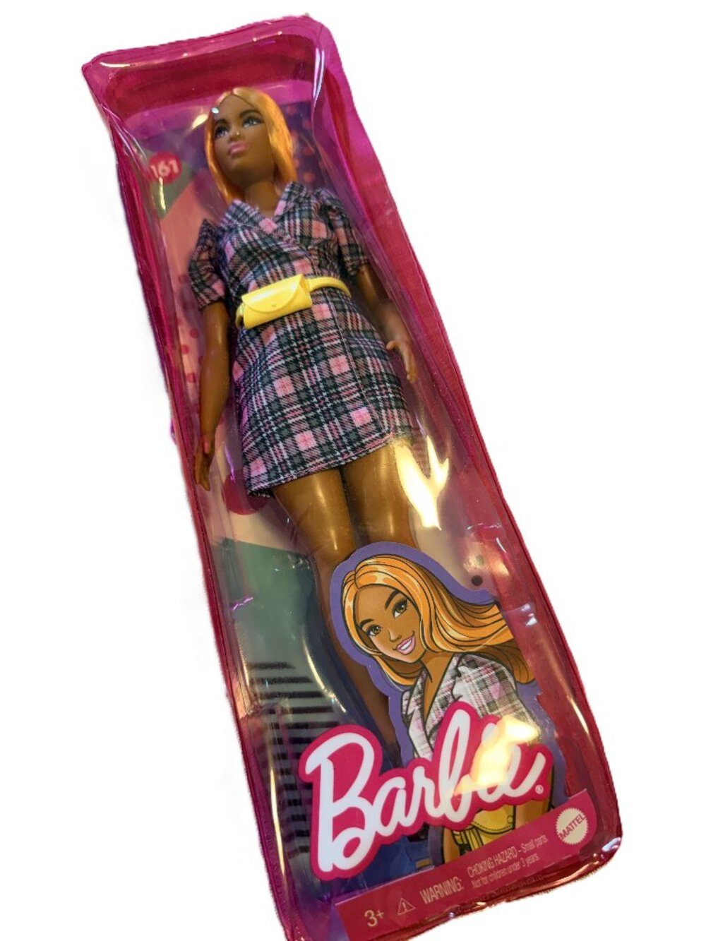 Toys Barbie Fashionistas #161 Plaid Blazer Dress Doll New